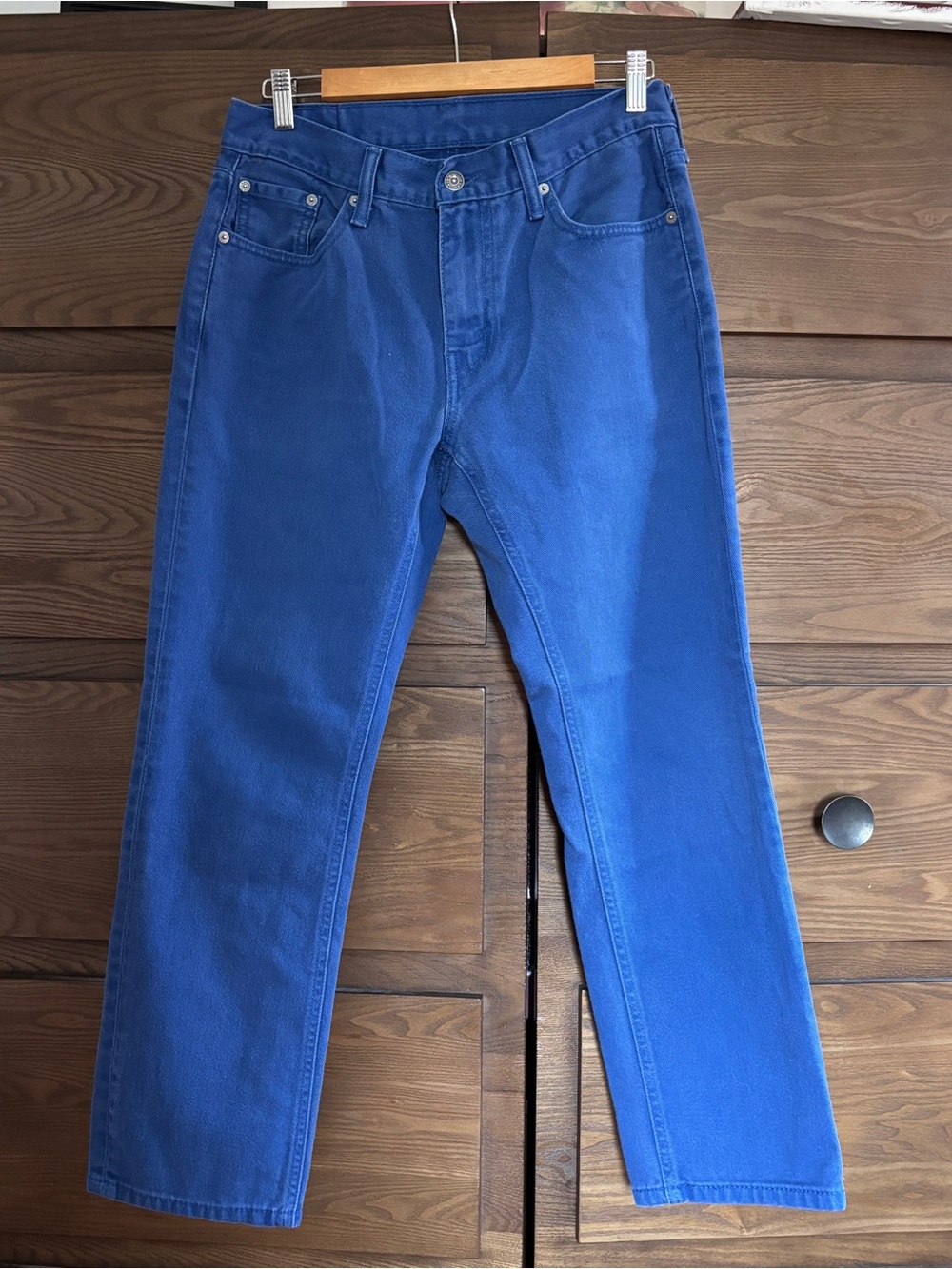 Levi's Cobalt Blue  Straight Leg Jeans